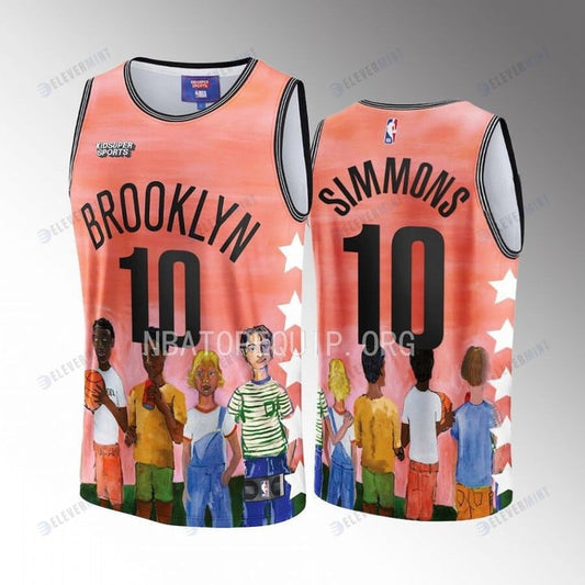 Ben Simmons 10 Brooklyn Nets NBA & KidSuper Studios Unisex Hometown Jersey