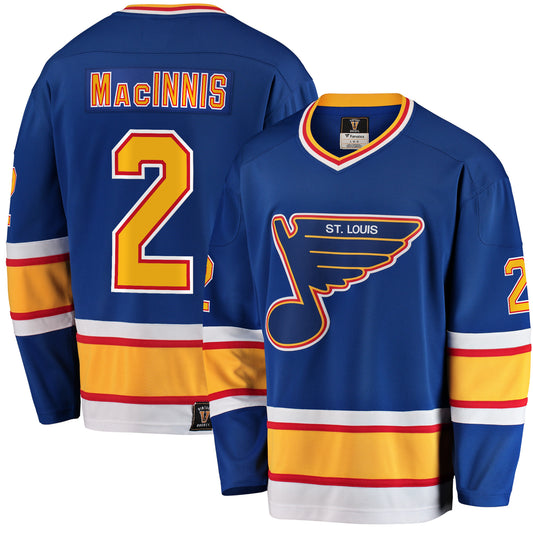 Al Macinnis St. Louis Blues Fanatics Branded Premier Breakaway Retired Player Jersey - Blue