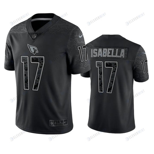 Andy Isabella 17 Arizona Cardinals Black Reflective Limited Jersey - Men