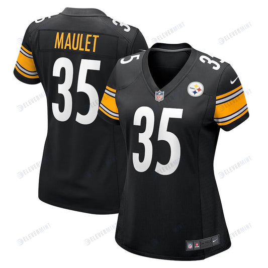 Arthur Maulet 35 Pittsburgh Steelers Women's Game Jersey - Black