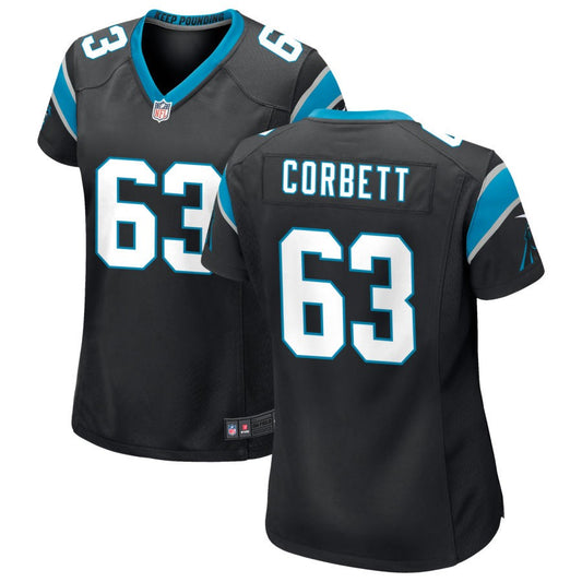 Austin Corbett Carolina Panthers Nike Women's Game Jersey - Black