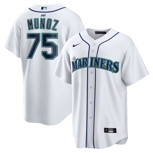 Andr??s Muoz Seattle Mariners Nike Home  Replica Player Jersey - White