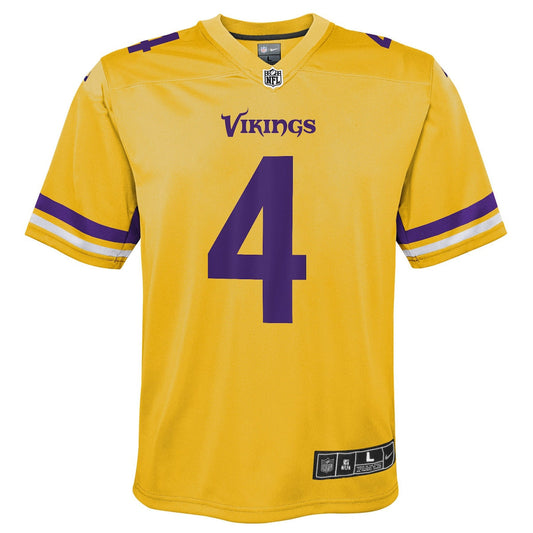 Boys' Grade School Dalvin Cook Nike Vikings Team Inverted Game Jersey - Gold