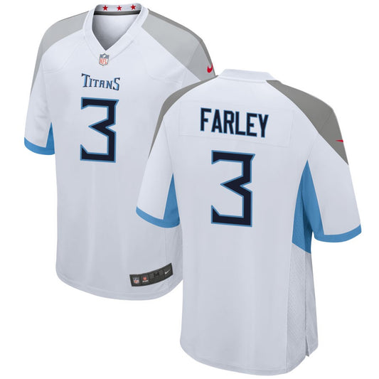 Caleb Farley Tennessee Titans Nike Game Jersey - White