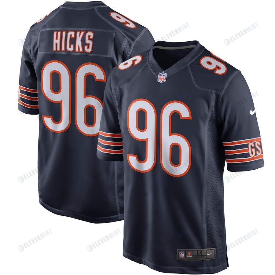 Akiem Hicks 96 Chicago Bears Men Game Jersey - Navy