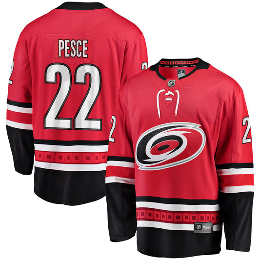 Brett Pesce Carolina Hurricanes Fanatics Branded Breakaway Player Jersey - Red