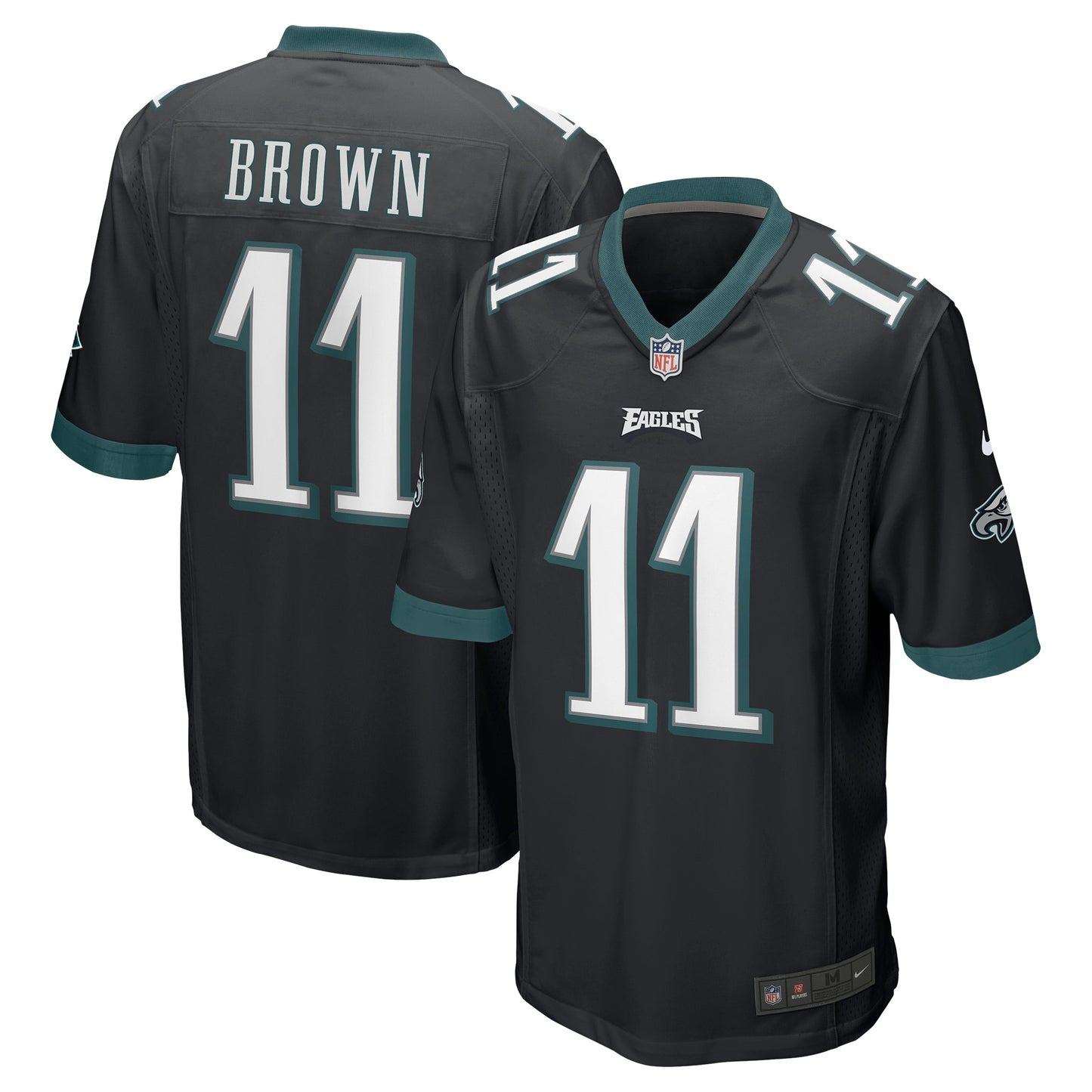 A.J. Brown Philadelphia Eagles Nike Game Jersey - Black