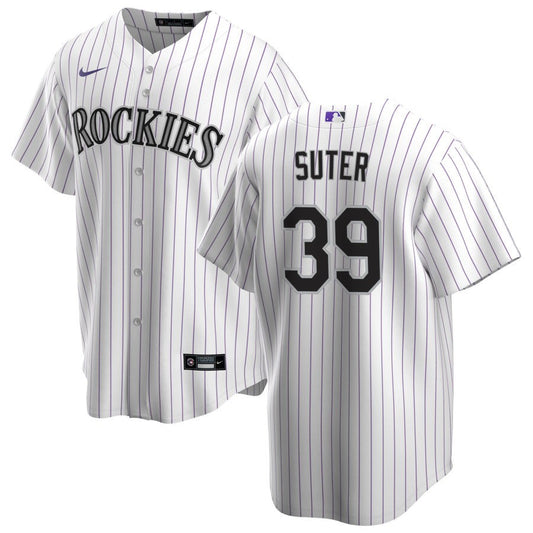 Brent Suter Colorado Rockies Nike Home Replica Jersey - White