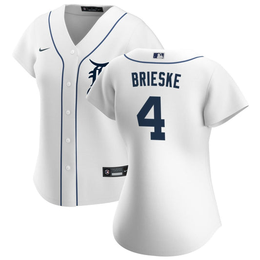 Beau Brieske Detroit Tigers Nike Women's Home Replica Jersey - White