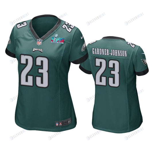 C.J. Gardner-Johnson 23 Philadelphia Eagles Super Bowl LVII Game Jersey - Women Green