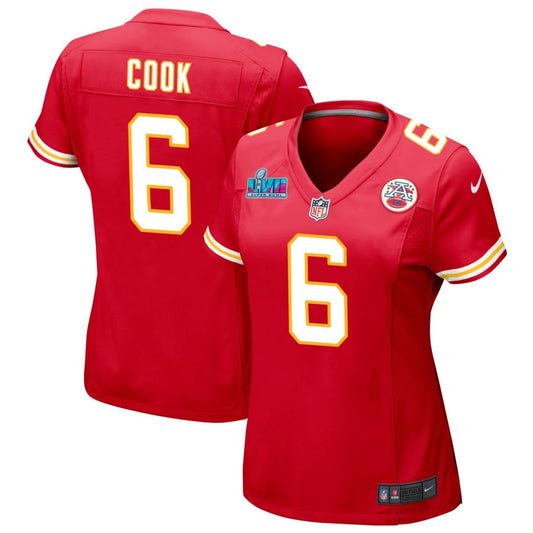 Bryan Cook Kansas City Chiefs Nike Women's Super Bowl LVII Game Jersey - Red