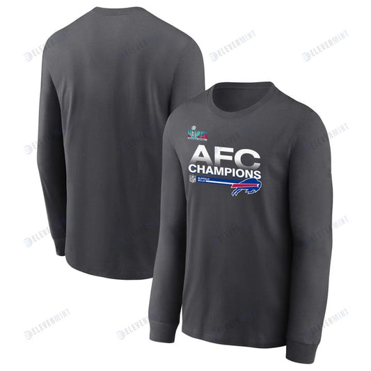 Buffalo Bills AFC Champions Locker Room Trophy Collection Dark Heather Sweatshirt