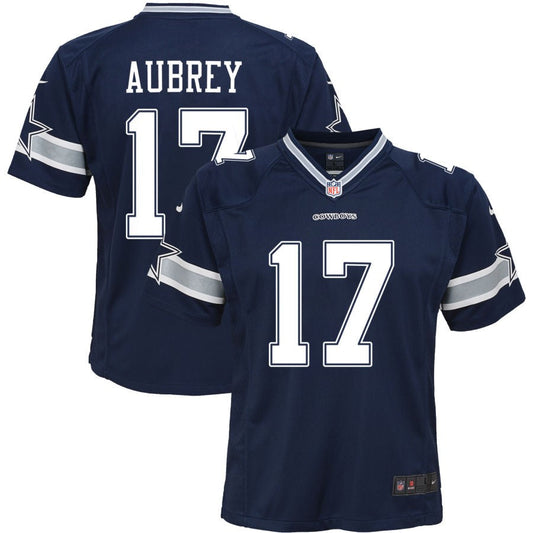 Brandon Aubrey Dallas Cowboys Nike Youth Game Jersey - Navy