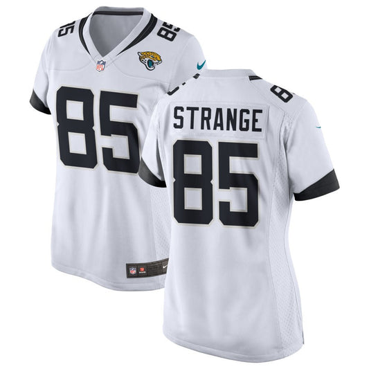 Brenton Strange Jacksonville Jaguars Nike Women's Game Jersey - White