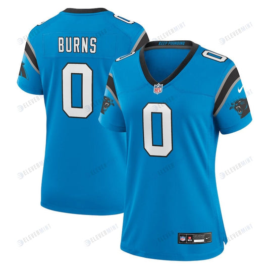 Brian Burns 0 Carolina Panthers Women's Alternate Game Jersey - Blue