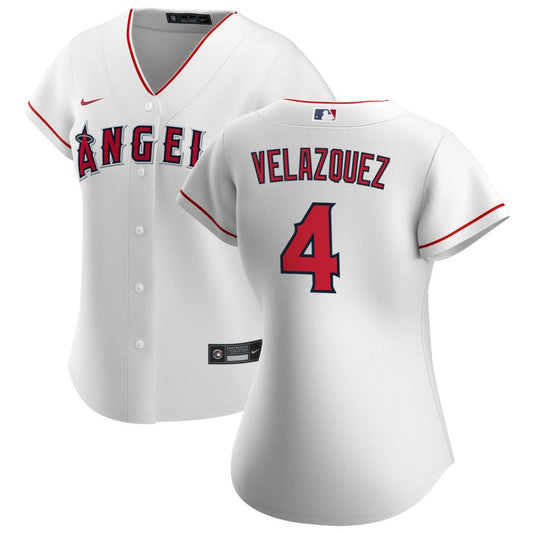 Andrew Velazquez Los Angeles Angels Nike Women's Home Replica Jersey - White