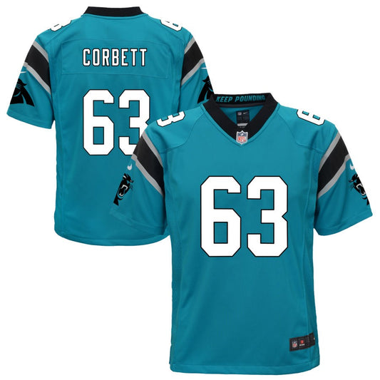 Austin Corbett Carolina Panthers Nike Youth Game Jersey - Blue