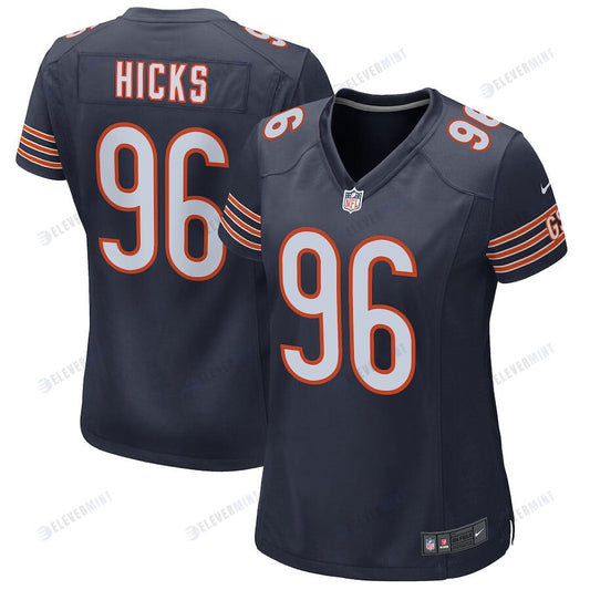 Akiem Hicks 96 New York Giants Women Game Jersey - Navy