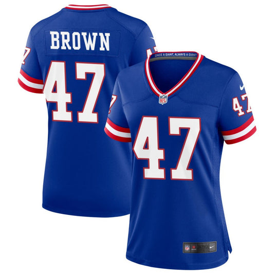 Cam Brown New York Giants Nike Women's Classic Game Jersey - Royal