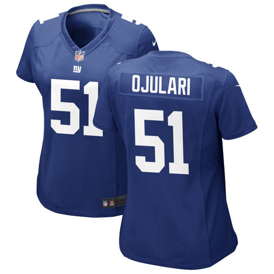 Azeez Ojulari New York Giants Nike Women's Jersey - Royal